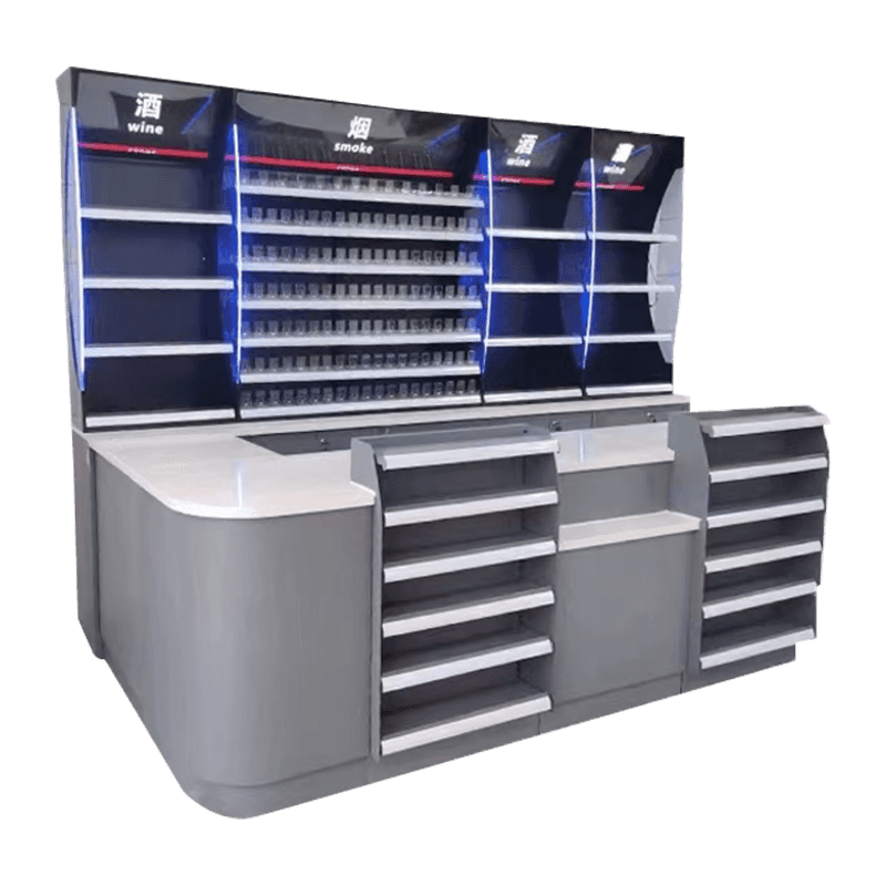 Vetrina intelligente per la cassa del minimarket