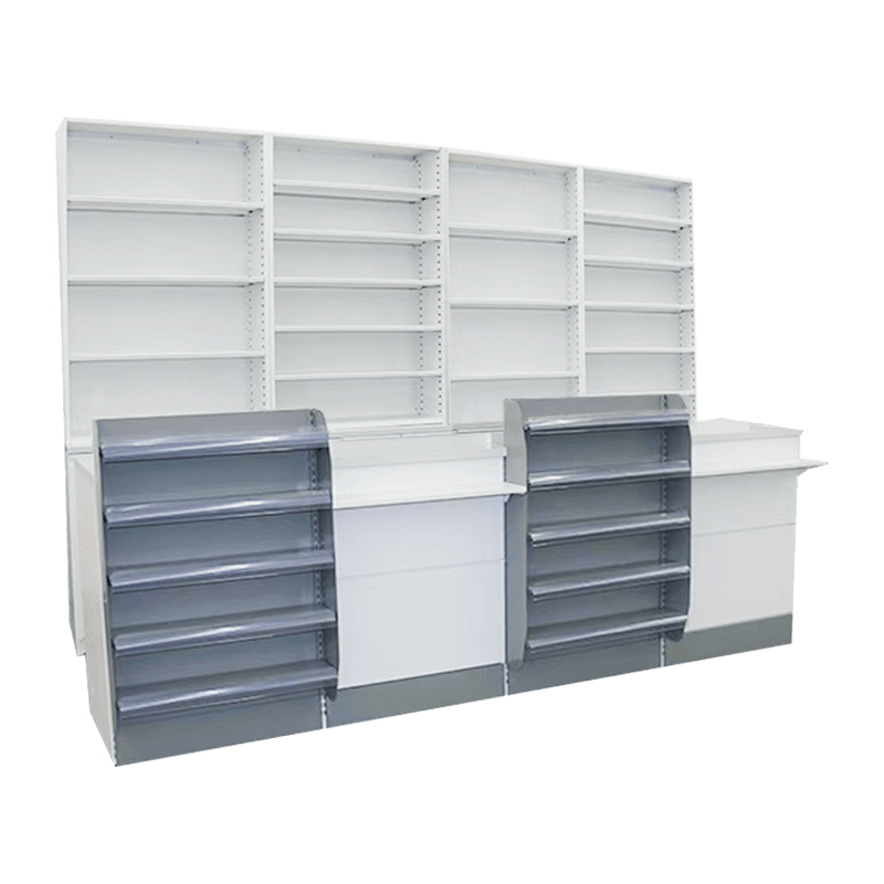 Vetrina minimalista ed efficiente per minimarket