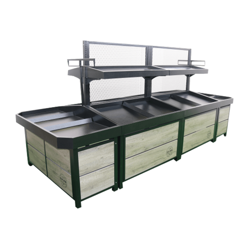 Espositore per frutta e verdura ad alta visibilità