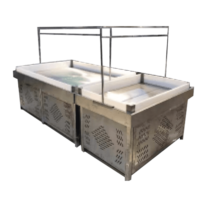 Espositore per prodotti freschi illuminato ad alta efficienza