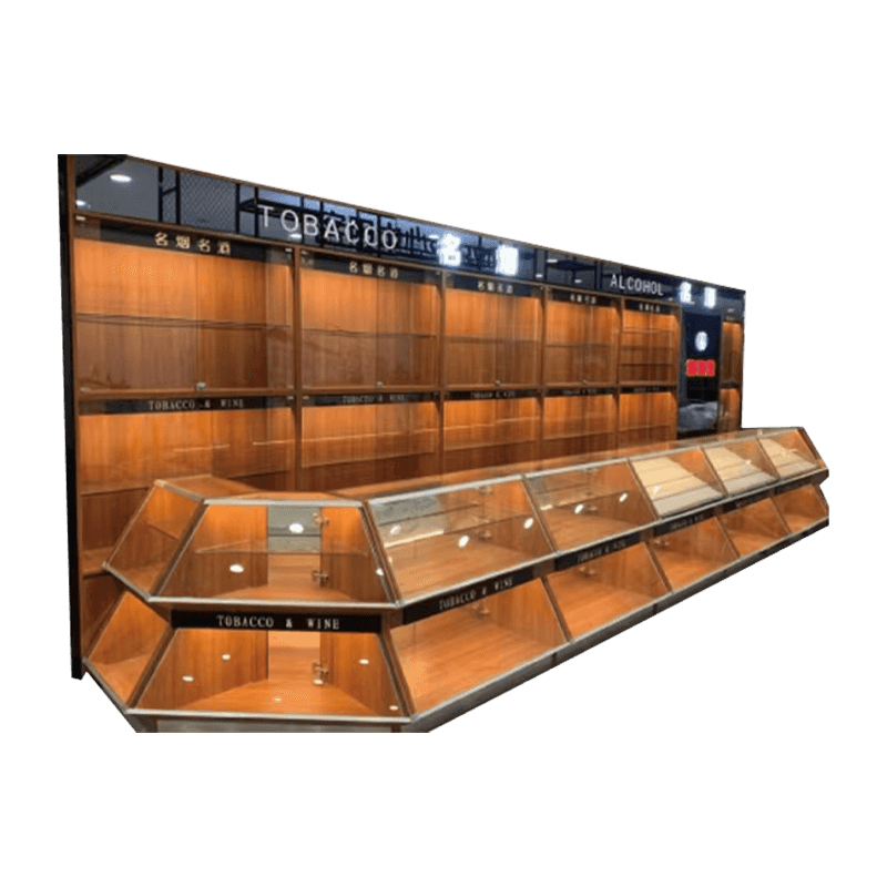 Elegante mobiletto panoramico per vino e tabacco